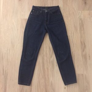 Dark blue Frank and Oak Stevie jeans